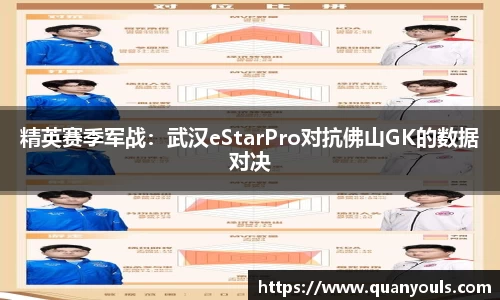 精英赛季军战：武汉eStarPro对抗佛山GK的数据对决