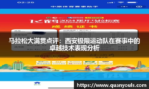 马拉松大满贯点评：西安极限运动队在赛事中的卓越技术表现分析